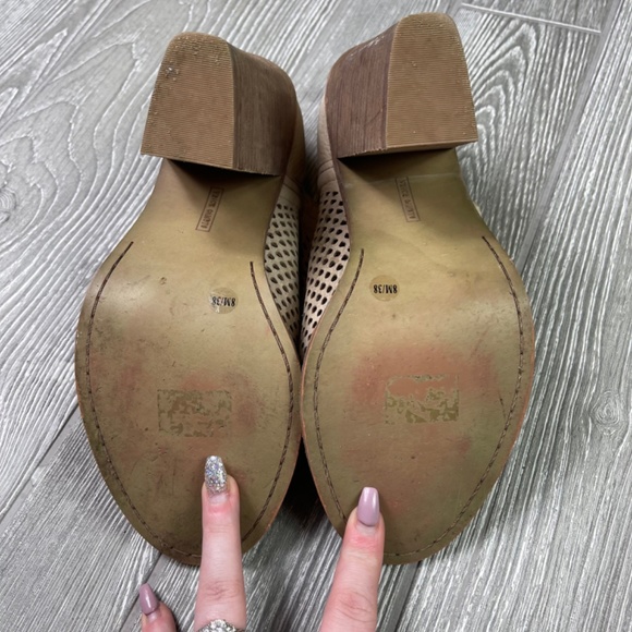 VINCE CAMUTO Leather Slip On Heeled Booties - Picture 8 of 11